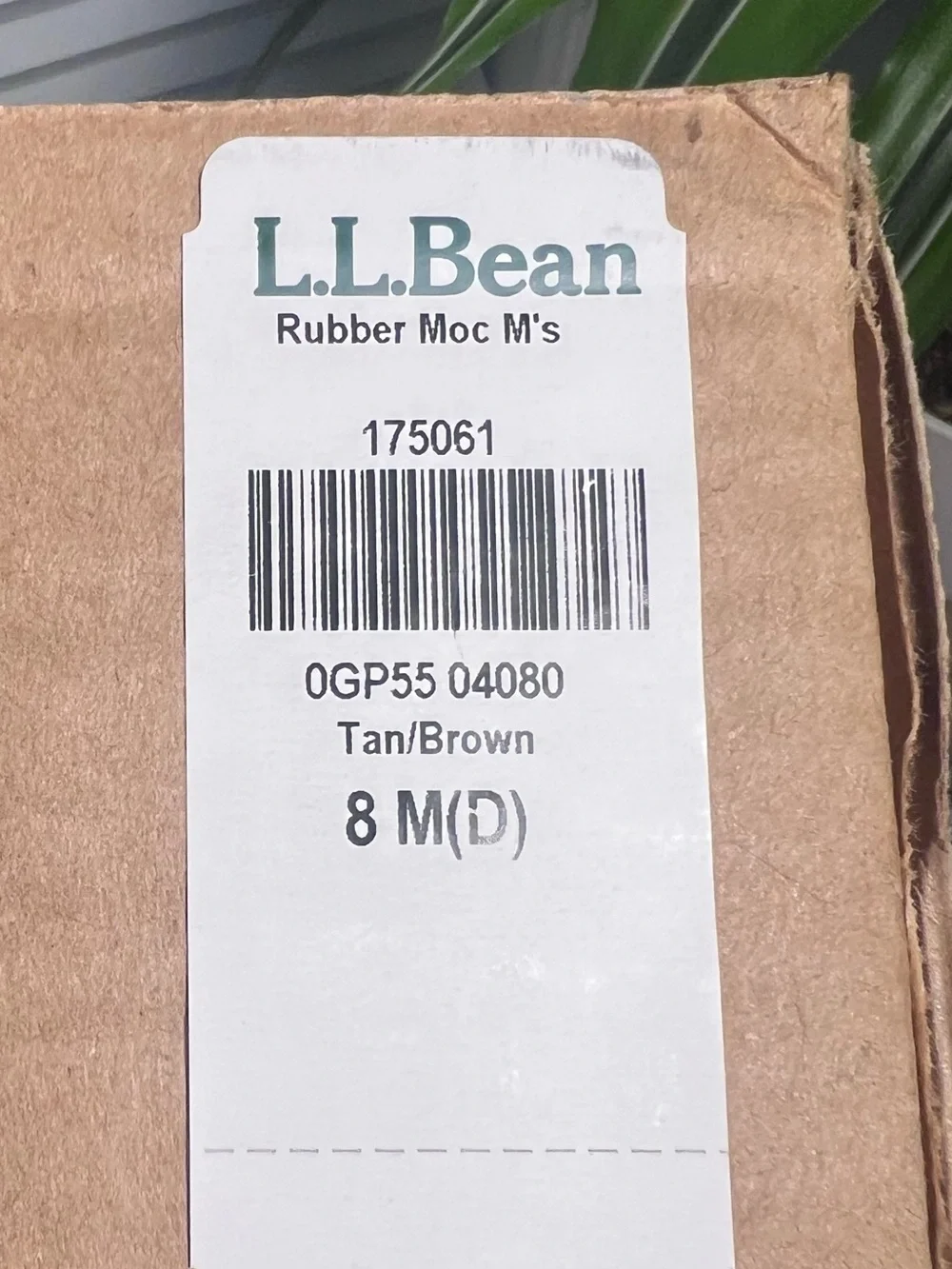 NEW LL Bean Men's Bean Boots, Rubber Mocs, Waterproof, Leather Upper, Size 8 M
